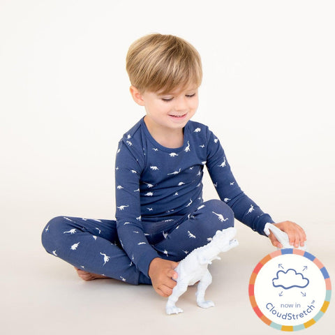 dino CloudStretch™ magnetic kids pajama set-Magnetic Me