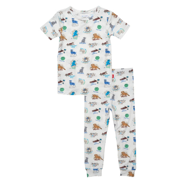 dog days modal magnetic no drama pajama short sleeve set-Magnetic Me