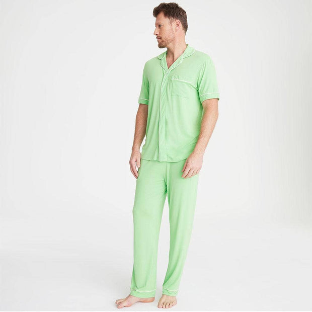 green apple classic with a twist short sleeve pajama set-Magnetic Me