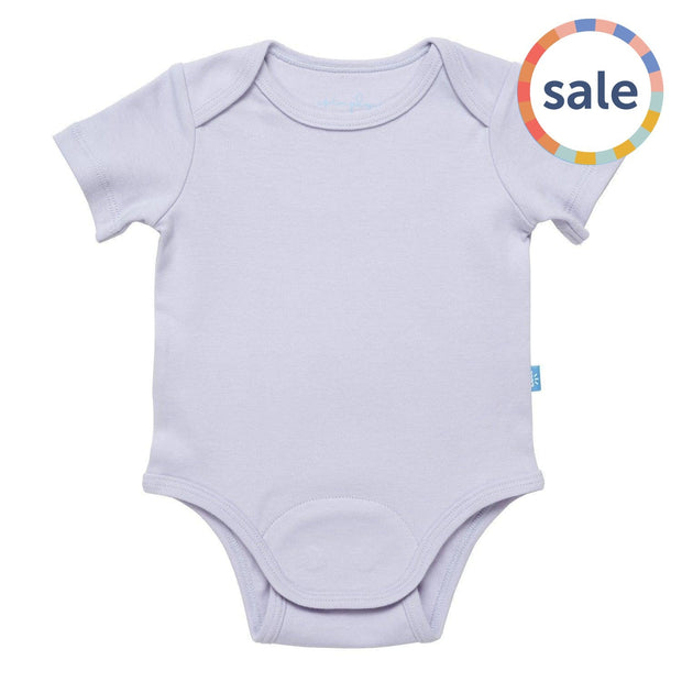 misty lilac organic cotton magnetic bodysuit-Magnetic Me