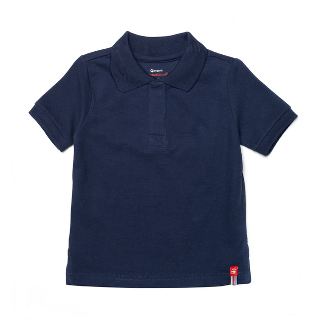 navy blue organic cotton magnetic polo shirt – Simply Magnetic Me