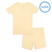 banana pudding organic cotton magnetic toddler pjs - shorts