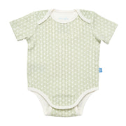 green cable leaf organic cotton magnetic bodysuit