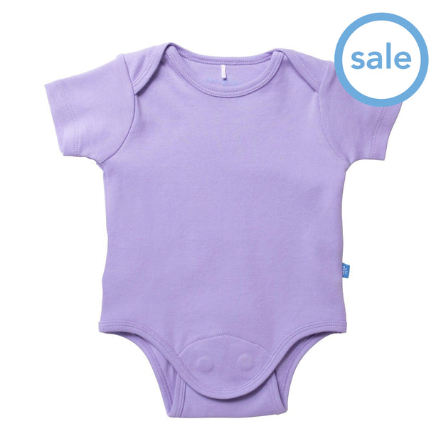 lavender latte organic cotton magnetic bodysuit