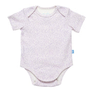 lilac foliage organic cotton magnetic bodysuit