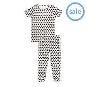 many ducks black organic cotton magnetic toddler pjs - pants