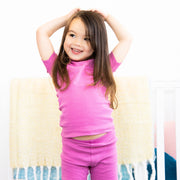 berry wine organic cotton magnetic toddler pjs - pants