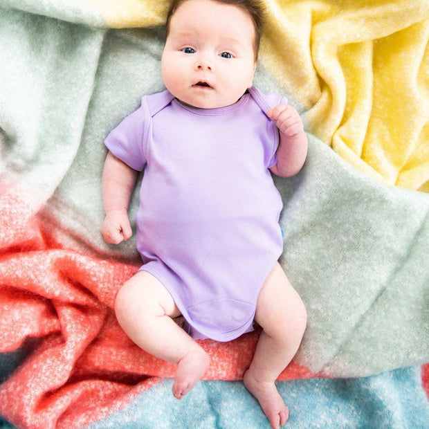 lavender latte organic cotton magnetic bodysuit