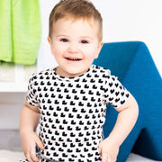 many ducks black organic cotton magnetic toddler pjs - pants